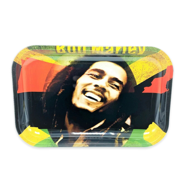 Roll with Reggae Vibes: Bob Marley #4 Metal Rolling Tray