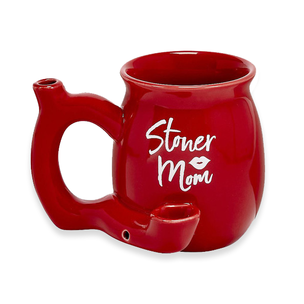 Red Ceramic Coffee Mug Pipe - Your Stylish Combo for Sipping and Smoking