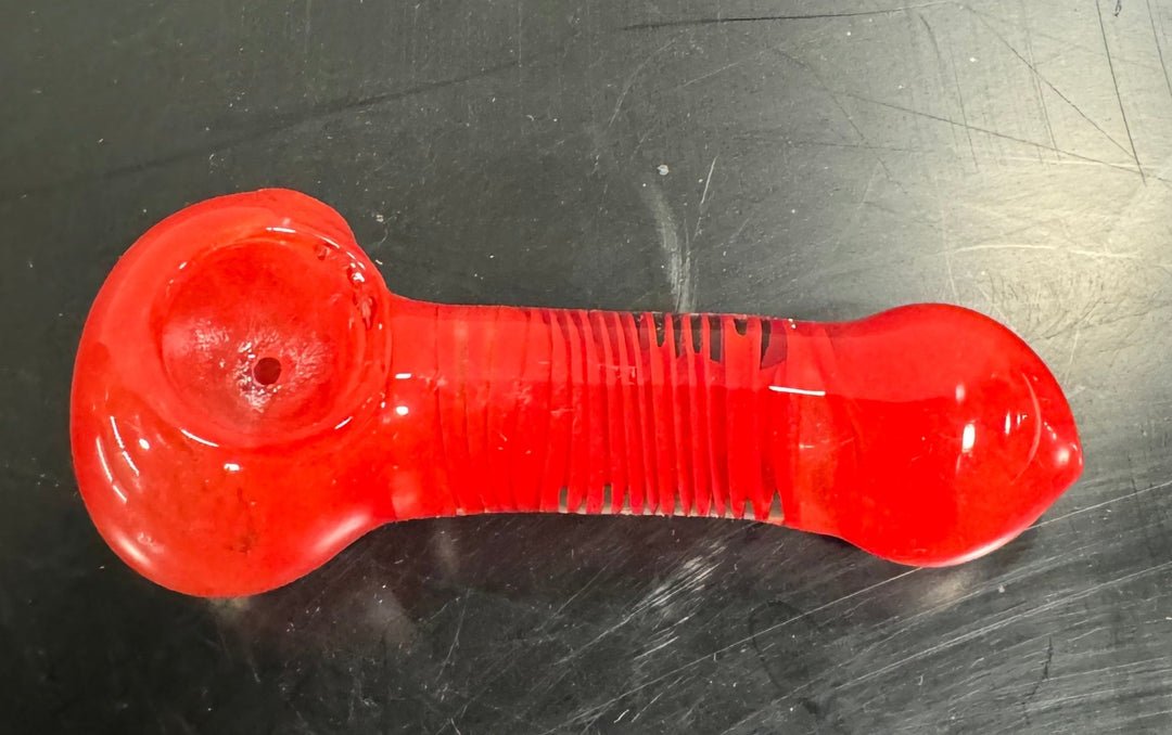 Explore Elevated Smoking Experiences with Our 3.5-Inch Red Hand Pipe