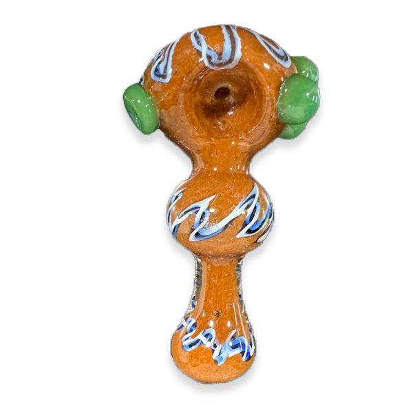 3 inch Citrus Sunrise Bliss: Orange Glass Pipe - Brighten Your Smoking Sessions with Vibrant Flair