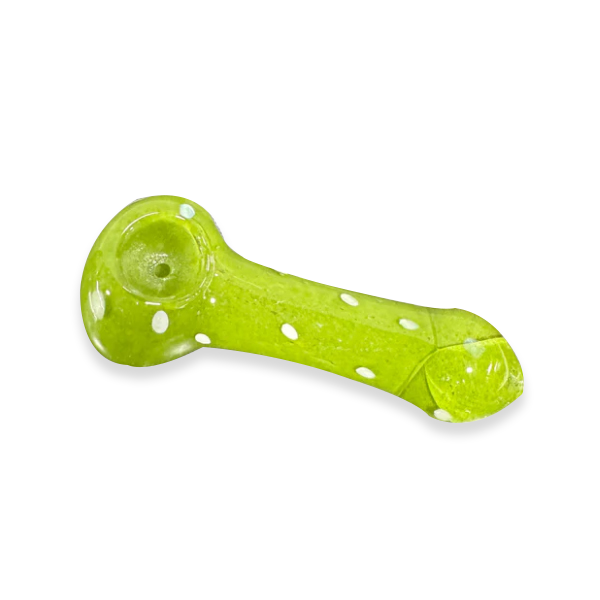 Nature's Elegance: Deluxe Green Smoking Glass Pipe for a Distinctive Experience