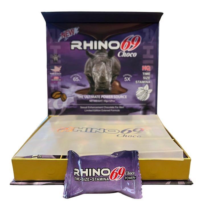 Rhino 69 Limited Edition Chocolate – 10G x 12 Pieces per Box