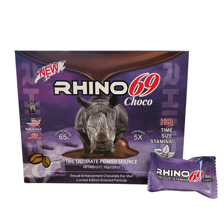 Rhino 69 Limited Edition Chocolate – 10G x 12 Pieces per Box