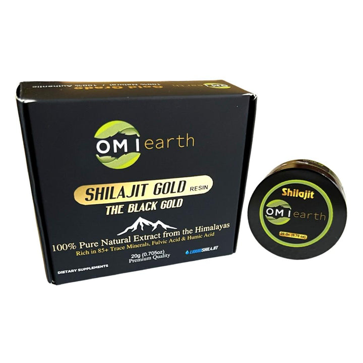 OmiEarth® Premium Himalayan Shilajit Resin - 20 Gram Pure Extract