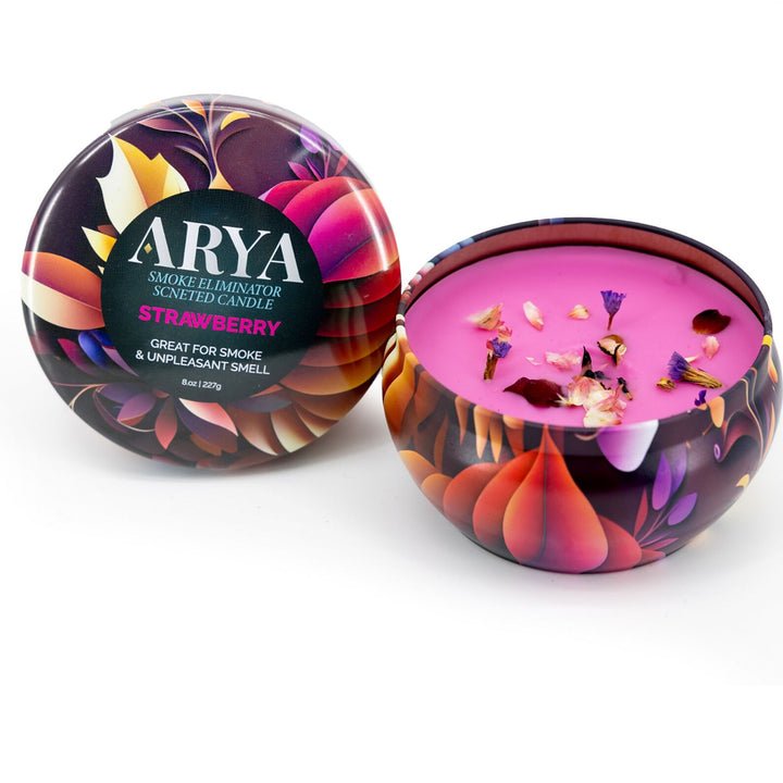 ARYA odor Eliminator candle 12 assorted Natural Fragrances 8 oz